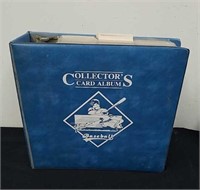 Vintage collectors baseball card album with