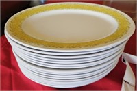 Lot of 17 Melamine 10" oval plates