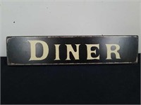 18.5 x 4 in wooden diner sign