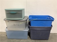 (5) Storage Tubs / Drawers