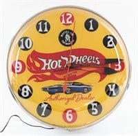 Hot Wheels Redline Lighted Pam Style Clock