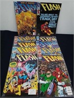 Vintage bagged DC Flash comics