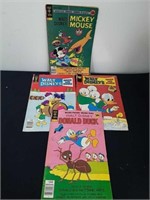 Four vintage Walt Disney comics