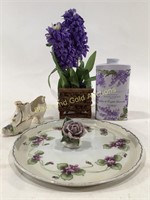 Assortment of Floral Lavender Decorations