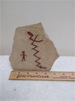 Painted rocks pictograph from Dillon Montana