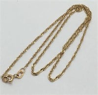 Italy 10k Gold Chain Necklace