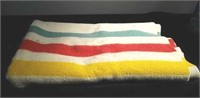 Vintage wool throw blanket