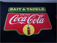 18 x 15-in Bait and Tackle metal sign