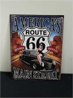 12.5 x 16-in America's Main Street metal sign