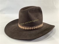 John B. Stetson 4X Beaver Cowboy Hat 6-7/8