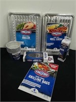 All new heavy duty grill liners, drip bucket