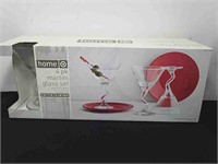 New four pack martini glass set