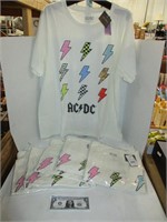 6 3X AC/DC Shirts