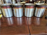 Lot of 4, 10x9" stainless sauce pans