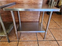 Stainless steel table 36x24x34"