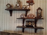 Shelving units, clocks NOT included!,