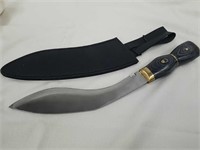 New knife with 10-in stainless steel blade, and