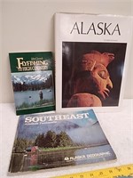 Group of books on Alaska