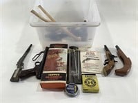 Assortment of Toy Guns, BBs, & Gun Cleaning Kits