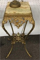 Brass And Marble Top Two Tier Table