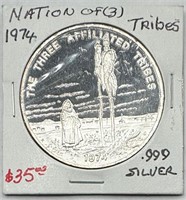 1974 Nation Of Tribe Silver Coin