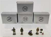 (4) Thomas Gunn Miniature Soldier Figures