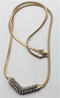 10k Gold And Diamond Pendant Necklace
