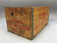 Crown Beverages Erie, PA Wooden Crate