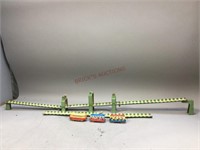 Vintage Trolley Bus Wind up Toy & Track