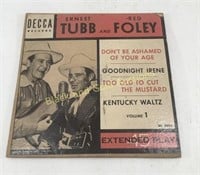 Ernest Tubb & Red Foley 45 Extended Play Record