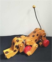 Vintage pull string dog toy