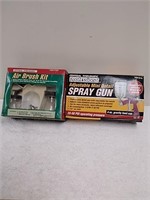 Central pneumatic spray guns