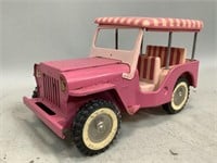Pink Metal Tonka Safari Jeep