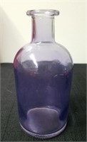 Vintage lavender glass jar  5.5 in tall