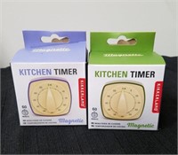 Two new magnetic kitchen timers