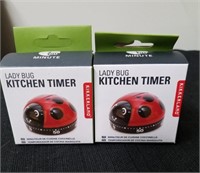 Two new ladybug kitchen timers