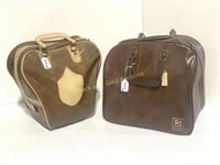 2 Vintage Bowling Balls in Carrying Cases