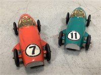 Vintage Tootsie Toy Race Cars