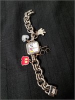Super cute Mickey Mouse watch with pendants there