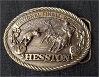 1980 National Finals Rodeo Hesston belt buckle