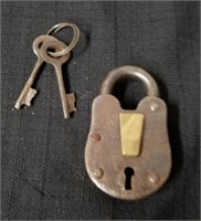 New heavy duty padlock with keys 2.5 in