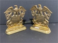 Brass Eagle Book Ends