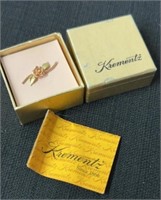 Vintage krementz jewelry 14 karat gold overlay