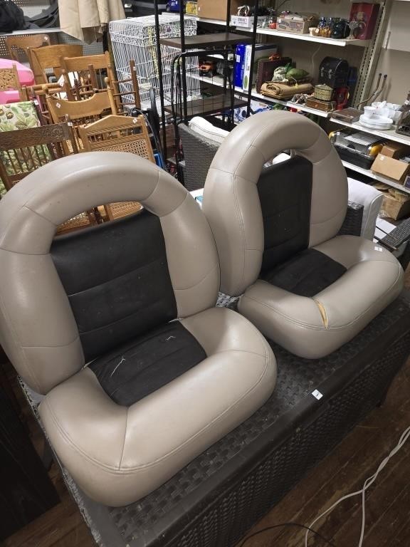 Leather Boat Seats w/Some Issues