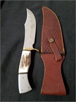New 13.5 in Iron cougar 2 stag hunting knife with