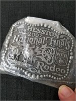 2007 National Finals Rodeo Hesston belt buckle
