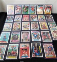 Large group of Garbage Pail Kids from the '80s