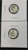 1963D and 1964D Dimes