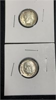 1961D & 1964 Silver Dimes