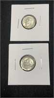 2 1964D Silver Dimes